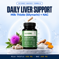 Liver Detox Capsules with Milk Thistle, NAC & Kutki — Daily Liver Support