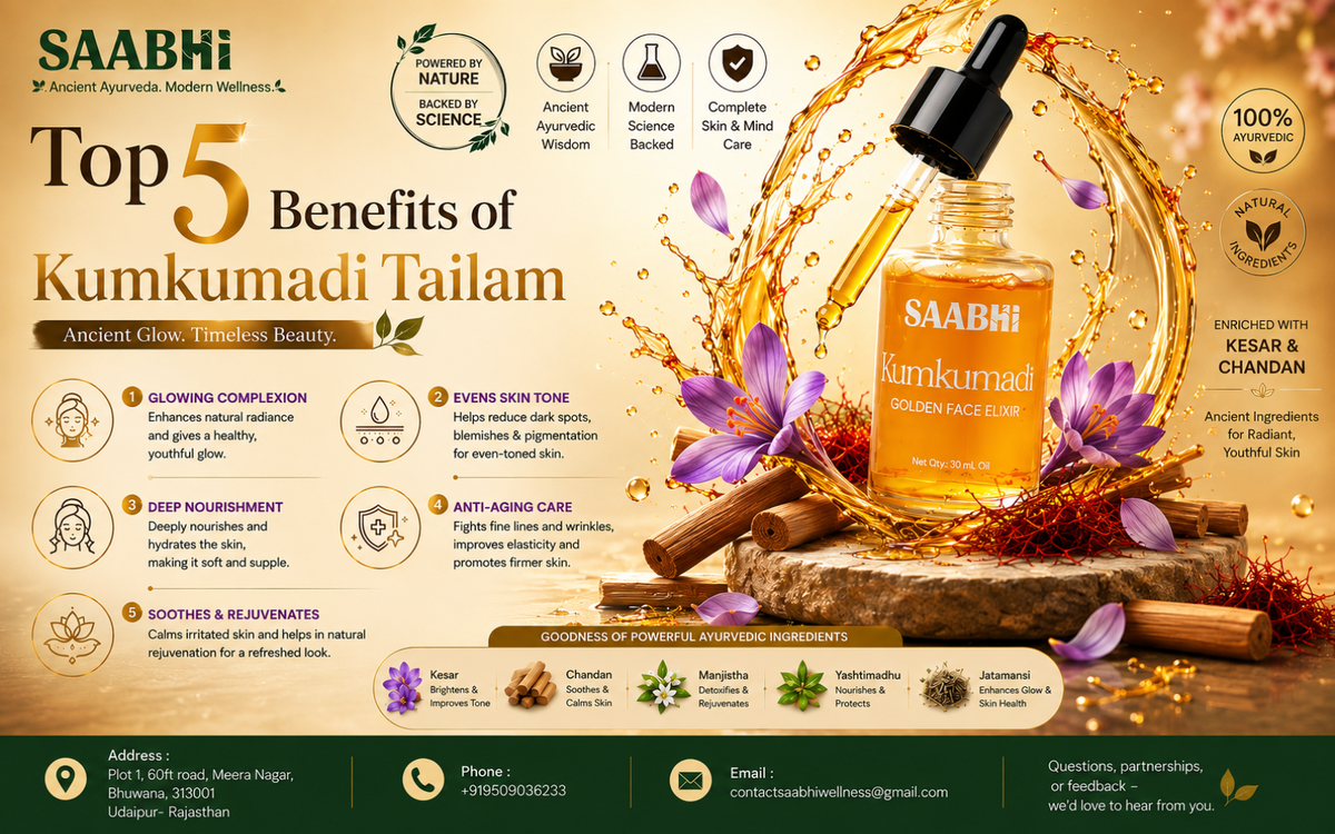 Top 5 Benefits of Kumkumadi Tailam for Glowing Skin