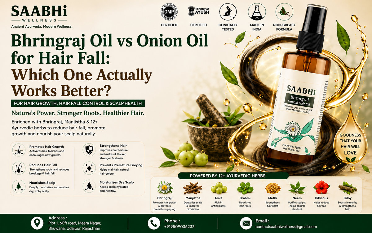Bhringraj Oil vs Onion Oil for Hair Fall: Which One Actually Works Better?