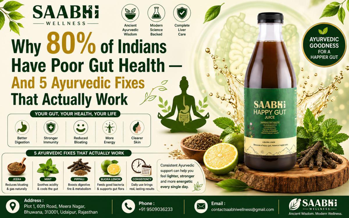 Why 80% of Indians Have Poor Gut Health — And 5 Ayurvedic Fixes That Actually Work