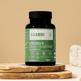 saabhi strong 9 is a multivitamin for men, formulated with 100% ayurvedic ingredients. Shilajit, moringa, maca root, ashwagandha and sea buckthorn, makes it best for men. Essentials omega 3,6,7,9, muscle strength, protein absorption, energy, endurance, vitality. A perfect combination of multivitamin for men. 