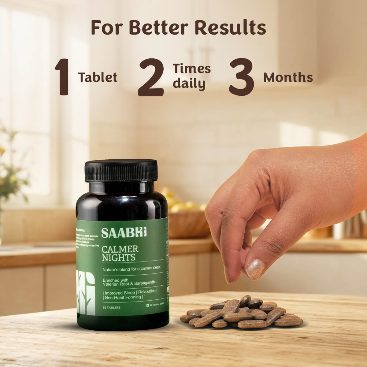 Sleeping tablets calmer night
